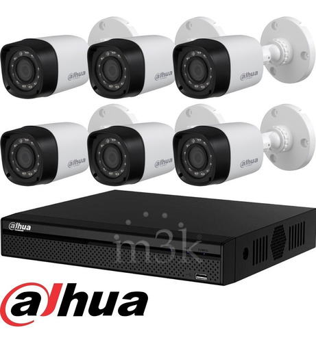 Imagen 10 de 10 de Kit De Seguridad Dahua 8 Ch + 6 Camaras M3k