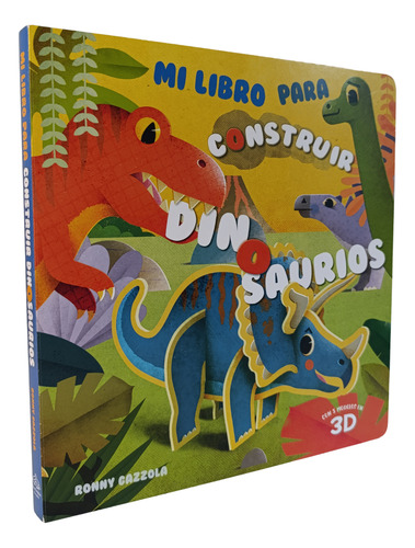 Libro Infantil Didáctico Figuras 3d Para Armar Dinosaurios