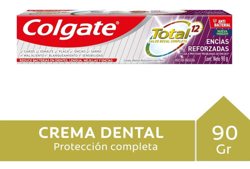 Colgate Crema Total 12 Encias Reforzadas  30 Gr