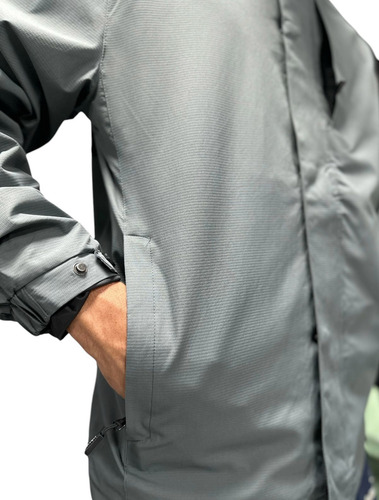 Cortaviento Impermeable Deportiva Con Capucha Para Hombre