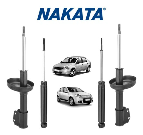 Jogo Amortecedor Nakata Renault Logan 2007 A 2013