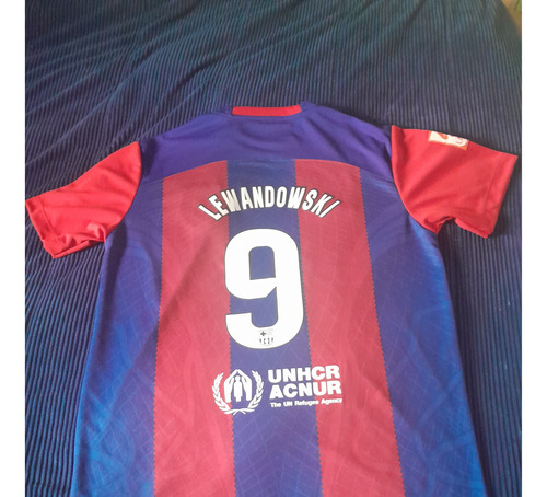 Polera Del Barcelona De Lewandowski