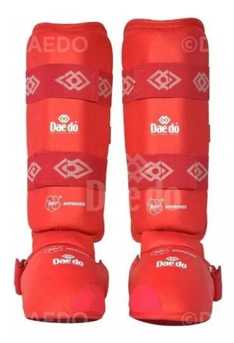 comprar Canillera Con Empeinera Karate Daedo Wkf Roja