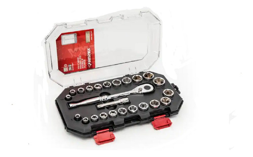 Husky 3/8 In. Drive Ratchet Sae/metric Standard Socket 24pza