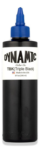 Botella De Tinta De Tatuaje Negra Triple 8oz