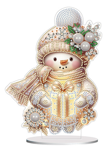 Muñeco De Nieve Q3p Con Forma Especial+diamantes Redondos