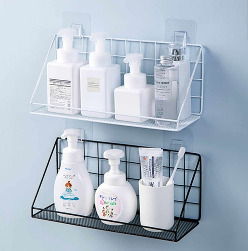 Imagen 4 de 8 de Organizador Repisa Flotante Multiuso Adhesivo Acero Inox 3kg