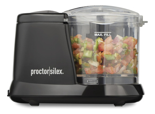 Picadora Eléctrica De Verduras 1.5 Tazas Color Negro