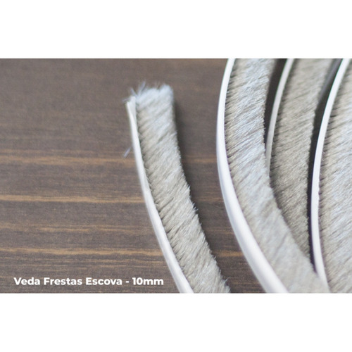 Imagem 2 de 3 de Veda Frestas Janela Escova Comfortdoor 5 Metros 10 X 7 Mm