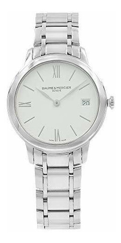 Reloj Baume And Mercier Classima White Dial Para Mujer