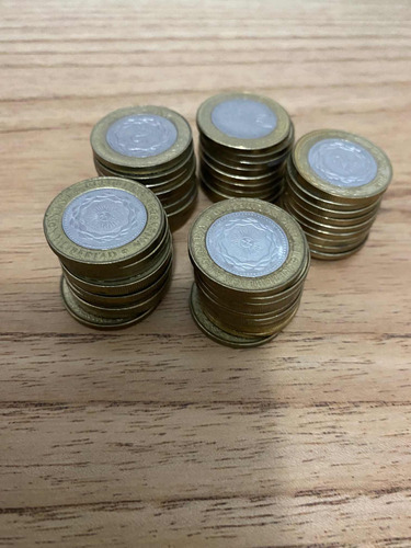 Lote De 50 Monedas De 2 Pesos Argentinos