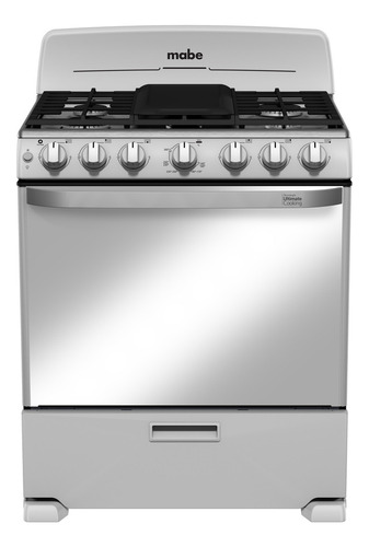 Estufa De Piso 76 Cm Plata Mercury Mabe - Em7659bfis3
