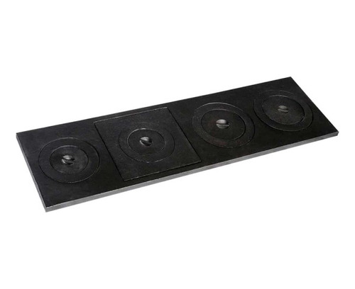 Chapa Mineira Multiuso 4 Furos Sem Bifeteira P/ Fogão Lenha Cor Preto
