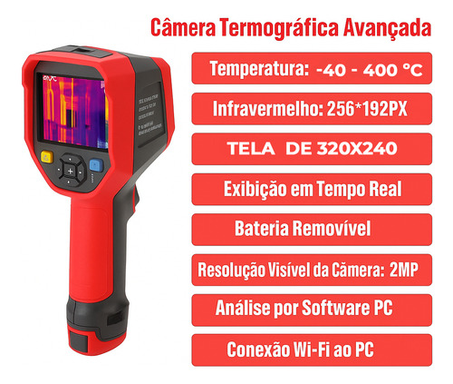 Câmera Infravermelha Térmica Temperatura Uni-t Uti320e