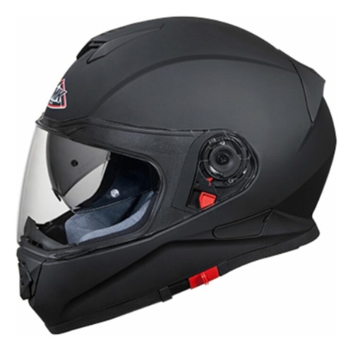 Casco Twister Matt Black Ma200 Integral Certificado Moto