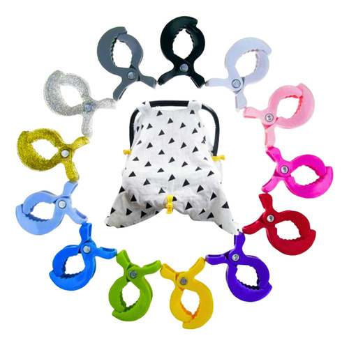 Pinzas Para Coche Sujeta Mantas Para Bebe 2 Unidades