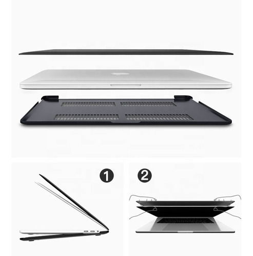 Imagen 4 de 9 de Carcasa Macbook Air (chip M1, 2020) A2337 + Funda Protectora