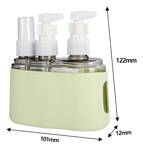 Botellas De Viaje Para Artículos De Tocador 3 Piezas Verde