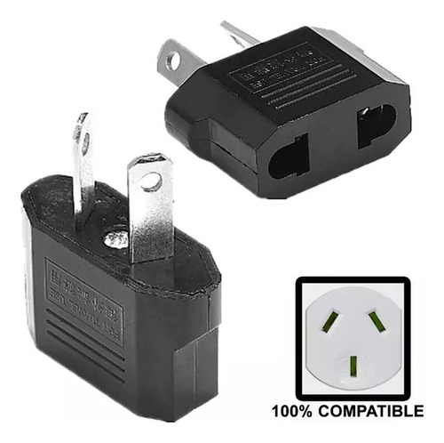 3pcs Adaptador Enchufe Pata V Plana Angulo Australia Tipo I