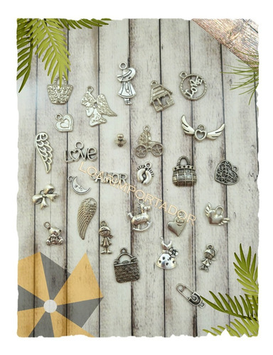 10 Dijes Metalicos Candy Bar