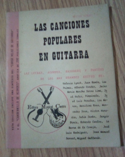 Las Canciones Populares En Guitarra Néstor H. Denari 