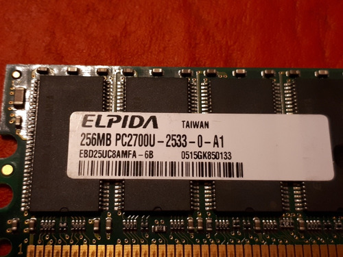 Ddr 256mb Usada Marca Elpida
