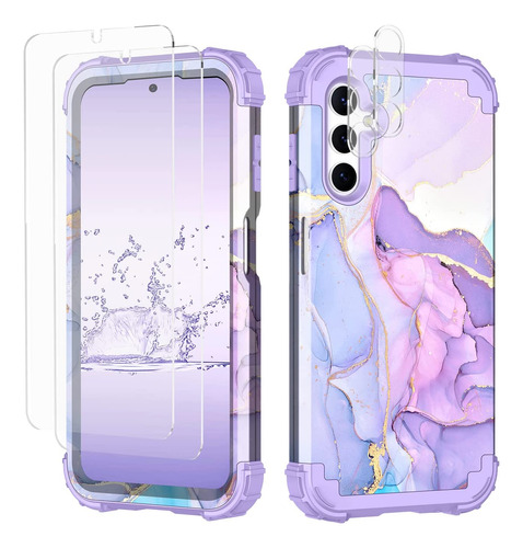 Funda Para Samsung Galaxy A14 5g - Marmol Violeta