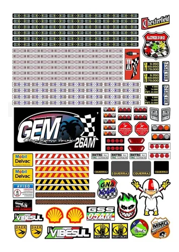 Cartela Adesivos Para Caminhao Em Madeira Kuse Mini Trucks Cartela Adesivos Para Caminhao Em Madeira Kuse Mini Trucks