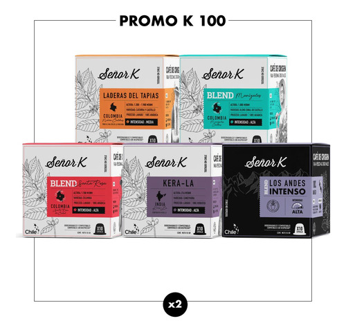 Promo K100 - 100 Cápsulas Para Nespresso® - Café Señor K