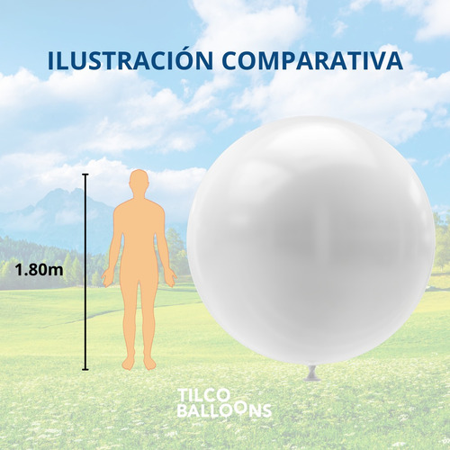 Globo Gigante Color Naranja 100 Pulgadas (1pza)