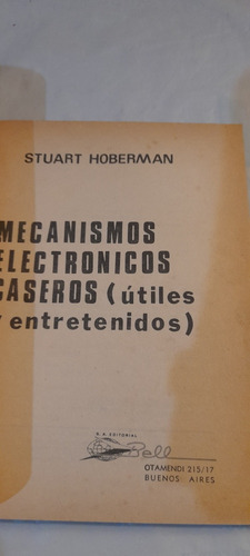 Mecanismo Electrónicos Caseros Útiles Y Entretenidos (Usado)