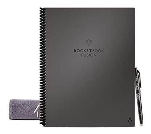 Cuaderno Inteligente Rocketbook Fusion Smart Letter Gris 