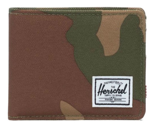 Billetera Herschel Roy color woodland camo de poliéster 600d - 8.9cm x 11.1cm x 1.2cm