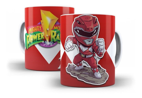 Tazas Power Rangers, Mug 320 Cc 9 Diseños Para Elegir