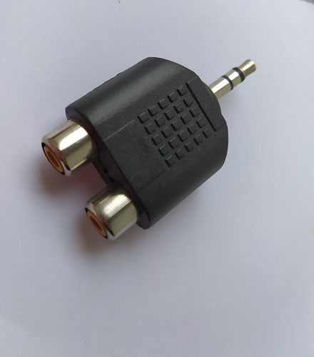 Adaptador Convertidor Plug 3.5 Macho A Dos Rca Hembra 