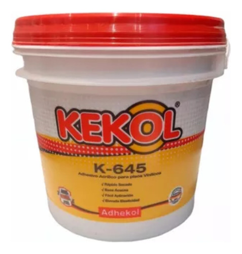 K-645 Adhekol Adhesivo Acrilico Para Pisos Vinilicos 4kg