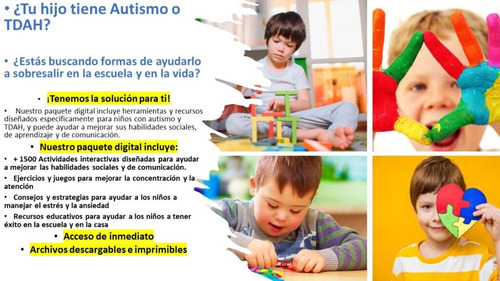 Cuadernillos Niños Y Adolescentes Autismo, Tdah, Ansiedad