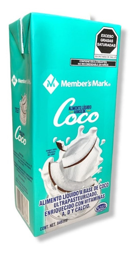Alimento Líquido De Coco Members Mark 5.6l 6pzs 946ml C/u 