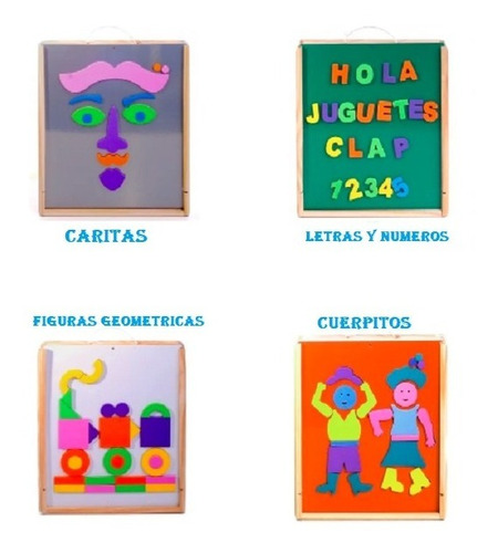 Figuras Imantadas Vs Temas: Letras Caras Cuerpo Casas Clap