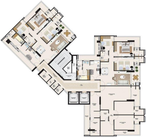 Imagem 24 de 30 de Apartamento Com 3 Quartos À Venda, 112 M², Área De Lazer, 3 Vagas, Financia - Meireles - Fortaleza/ce - Ap1575