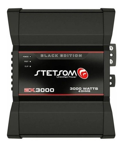 Módulo Amplificador Digital 3000 Stetsom Ex3000 Black 4 Ohms
