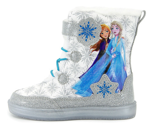 Botita Invierno Disney Frozen Elsa Calientitas 14-19 Blanco