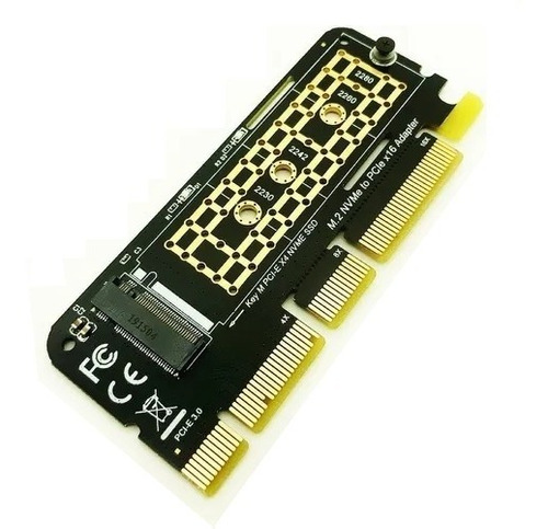 Adaptador M.2 A Pcie X4 X8 X16 Soporta Disco Ssd Nvme Mkey