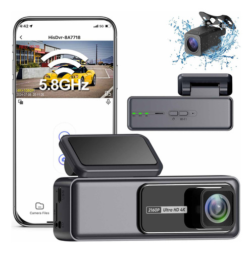 Cámara De Salpicadero Hd Delantera Y Trasera O 4k Para Coche