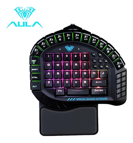 Aula Control Mecánico De Teclado 60 Teclas De Una Sola Mano