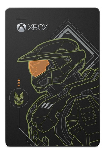 Disco rígido externo Seagate Game Drive STEA2000431 Halo: Master Chief Limited Edition 2TB preto e verde