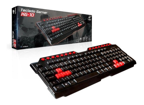 Teclado Gamer C3tech Kg-10bk Usb Alta Durabilidade          