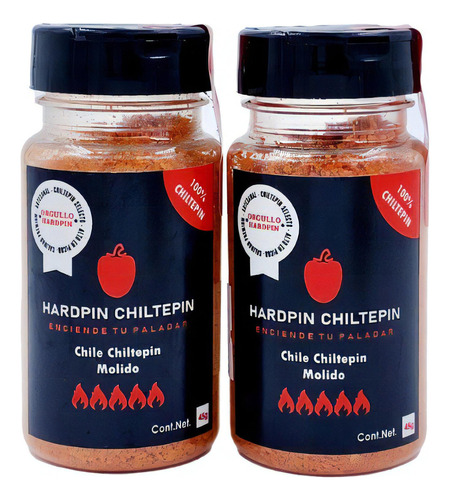 Chile Chiltepin Polvo Molido 45g (2pzs) | Hardpin Chiltepin