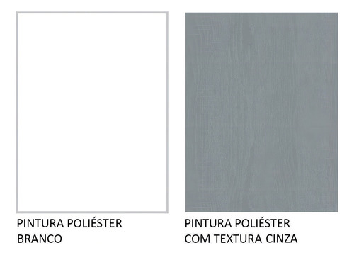 Guarda-roupa Casal Madesa Mônaco 3 Portas Correr Espelhos Bc Cor Branco/Cinza
