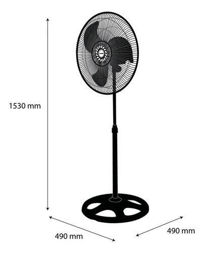 Ventilador 3en1 Ajustable Oscilatorio Potente Flujo De Aire
